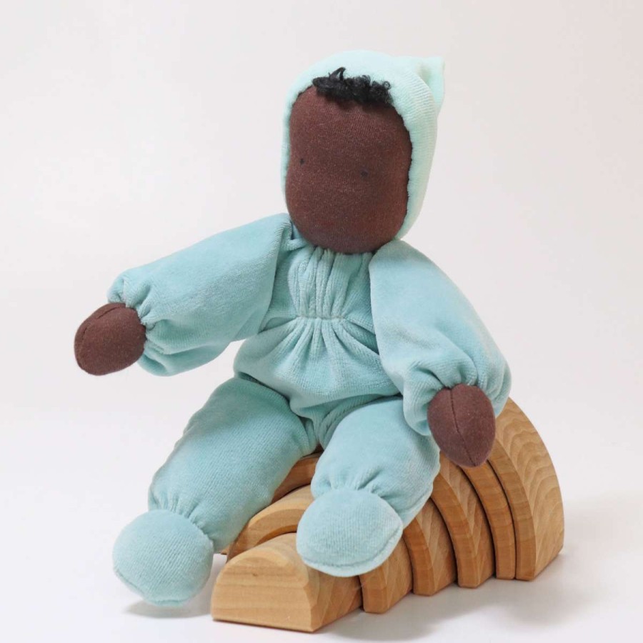 Waldorf Dolls | Grimm’s Wooden Toys Waldorf Dolls Grimm'S Soft Doll Aqua