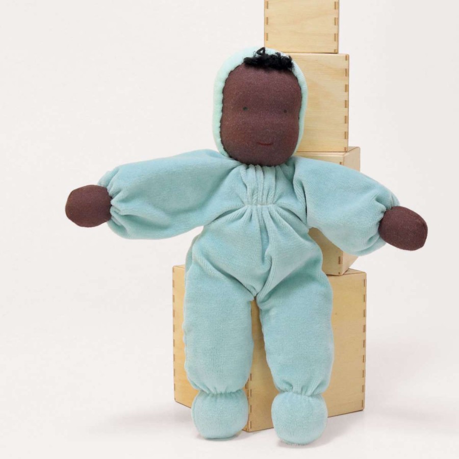 Waldorf Dolls | Grimm’s Wooden Toys Waldorf Dolls Grimm'S Soft Doll Aqua