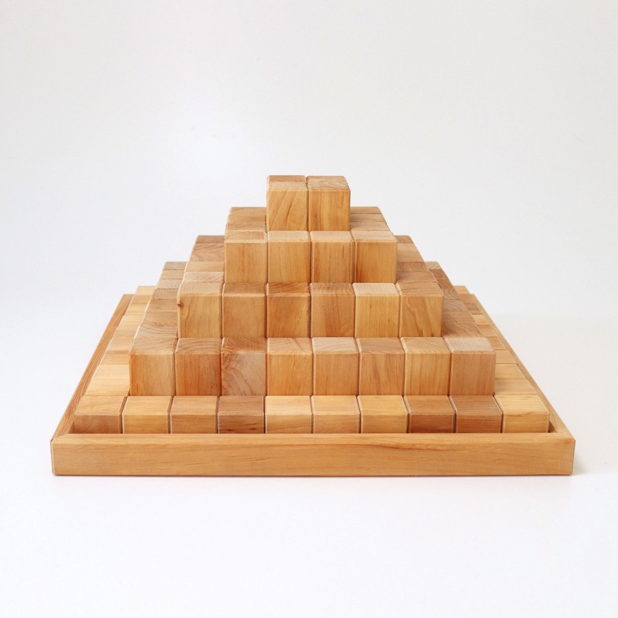 Blocks & Floor Play | Grimm’s Wooden Toys Blocks & Floor Play Grimm'S Stepped Pyramid Large Natural