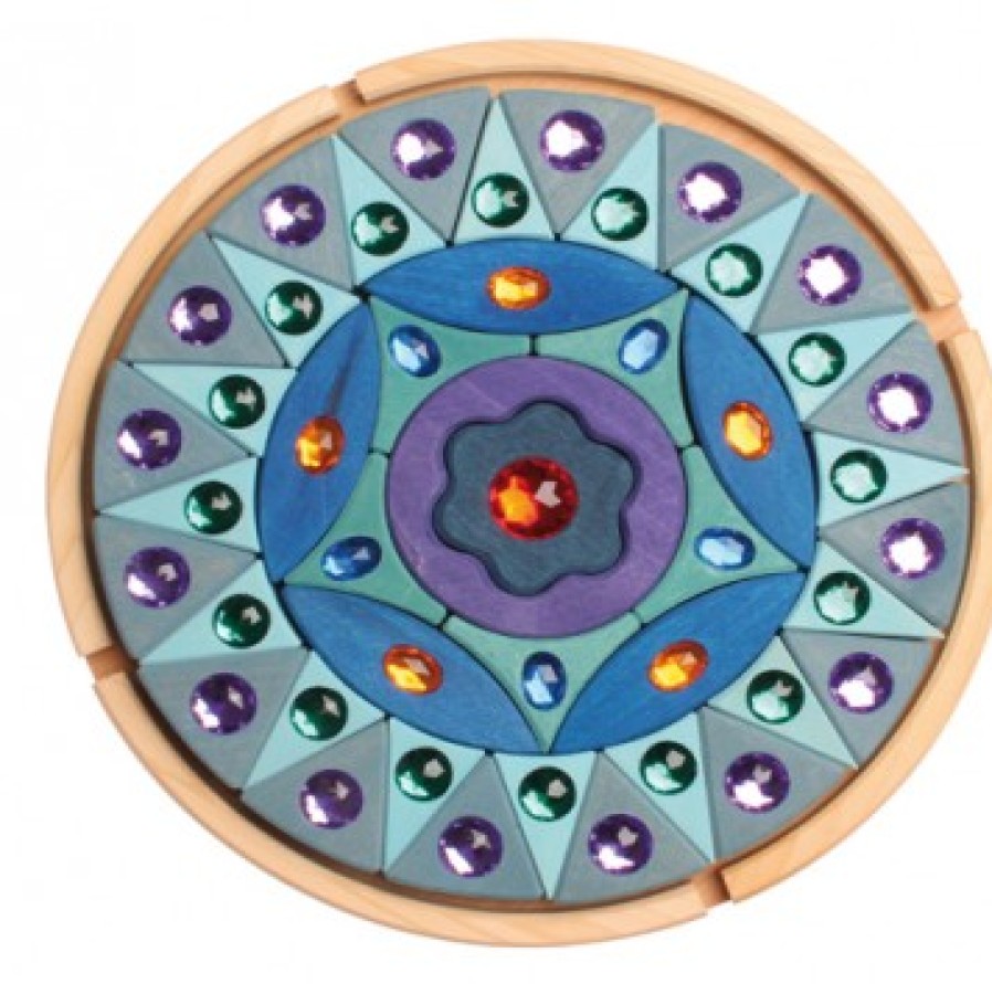 Grimm'S Puzzles | Grimm’s Wooden Toys Grimm'S Puzzles Grimm'S Sparkling Mandala Small