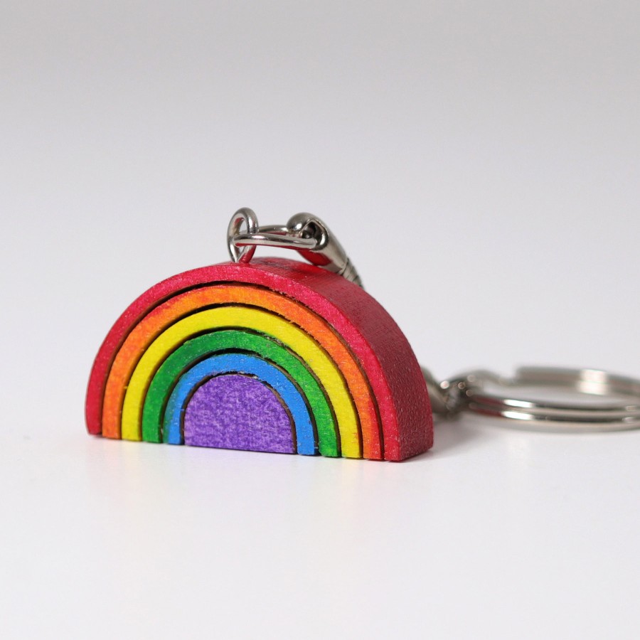 Keyrings & Little Gifts | Grimm’s Wooden Toys Keyrings & Little Gifts Grimm'S Keyring Rainbow