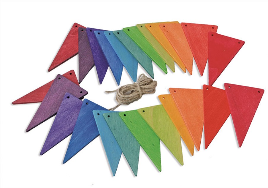 Grimm'S Birthday Rings & Decorations | Grimm’s Wooden Toys Grimm'S Birthday Rings & Decorations Grimm'S Pennant Banner Rainbow