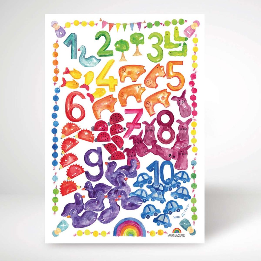 Literacy & Maths | Grimm’s Wooden Toys Literacy & Maths Art Print World Of Numbers