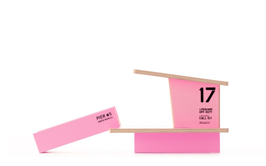 Wooden Cars: Candylab | Candylab Wooden Cars: Candylab Candylab - Santa Monica Lifeguard Stand Pink