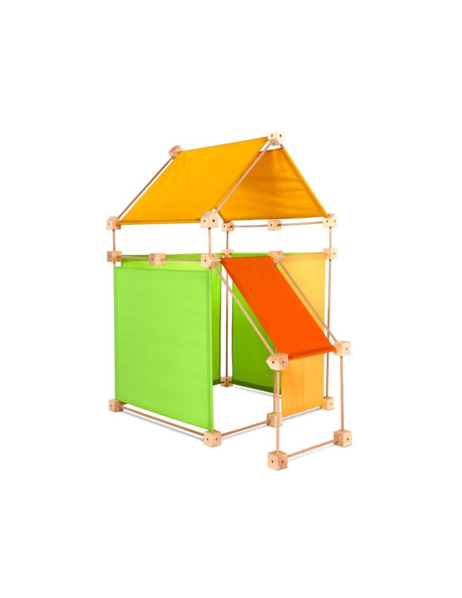 Tents & Playstands | Trigonos Tents & Playstands Trigonos Construction Tent Family, Green/Orange