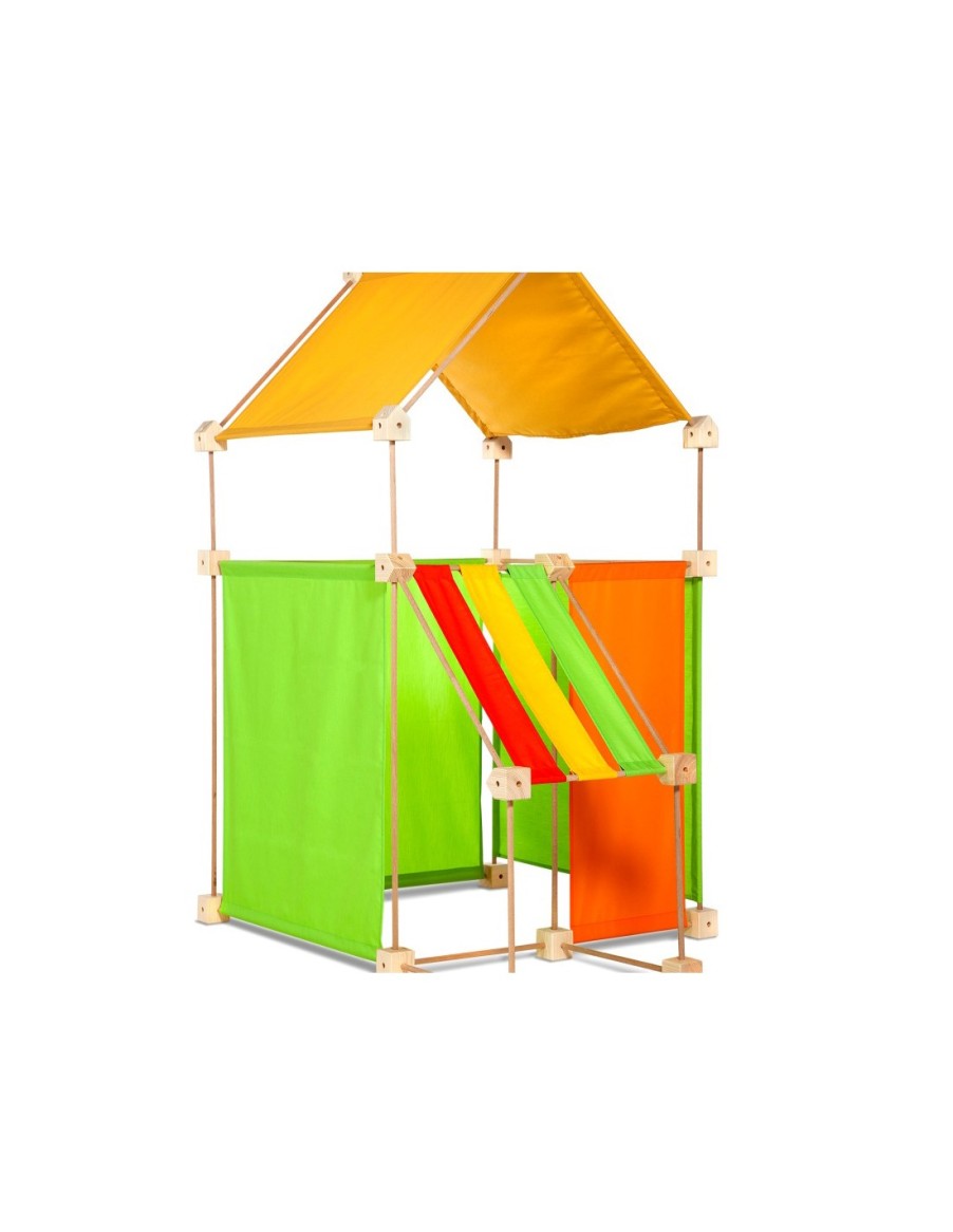 Tents & Playstands | Trigonos Tents & Playstands Trigonos Construction Tent Family, Green/Orange