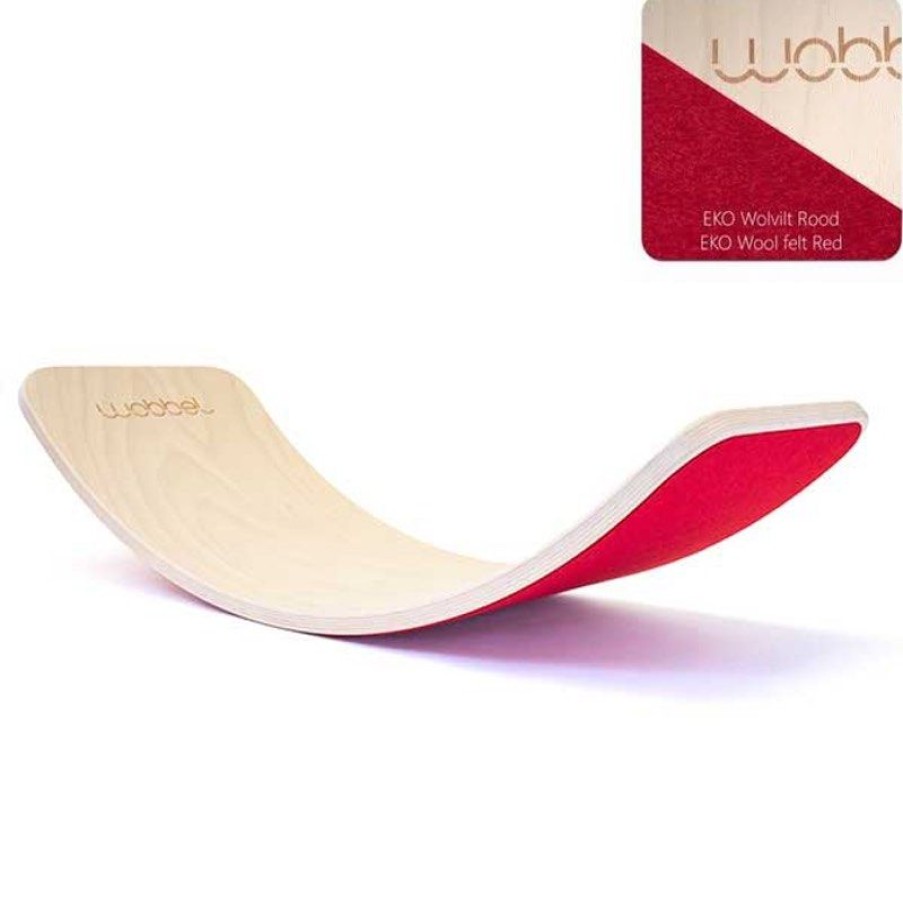 Wobbel Boards | Wobbel Wobbel Boards Wobbel Original With Felt Red