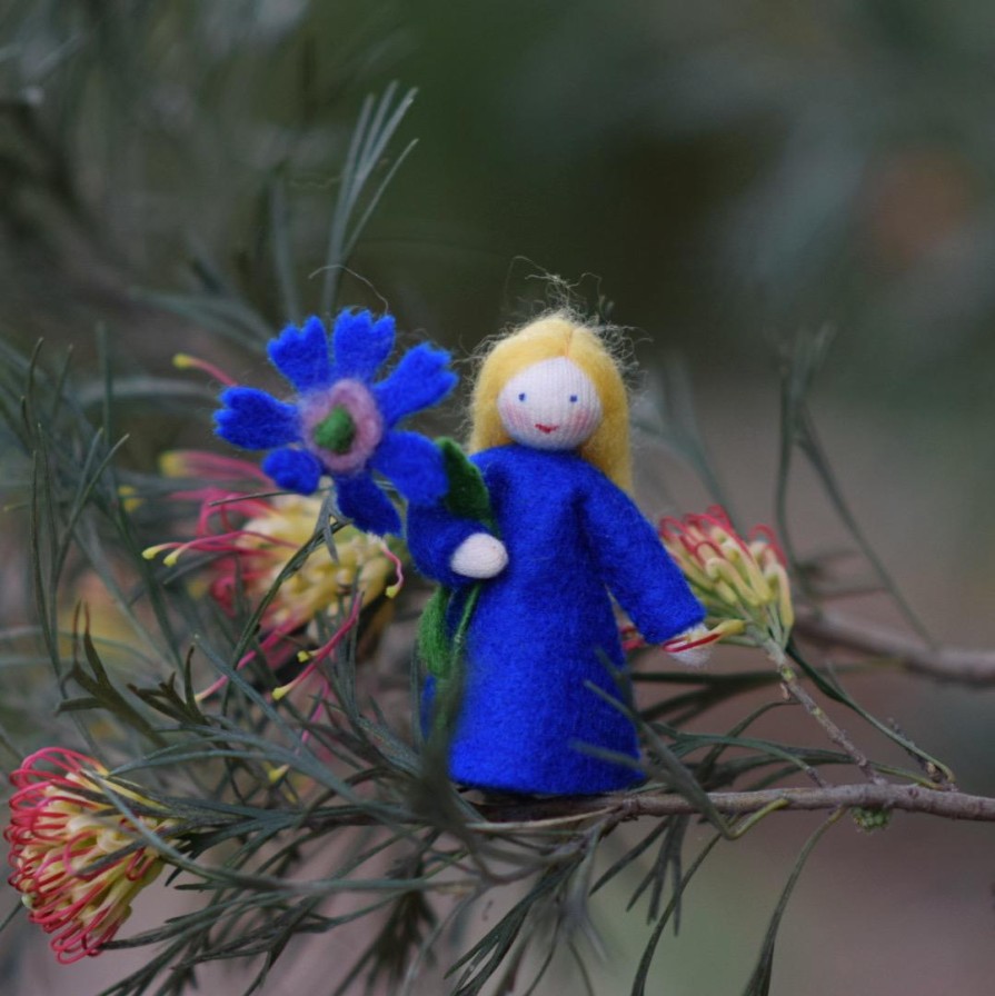 Seasonal Felt Fairies | Ambrosius Seasonal Felt Fairies Ambrosius Flower Fairy Bluebottle