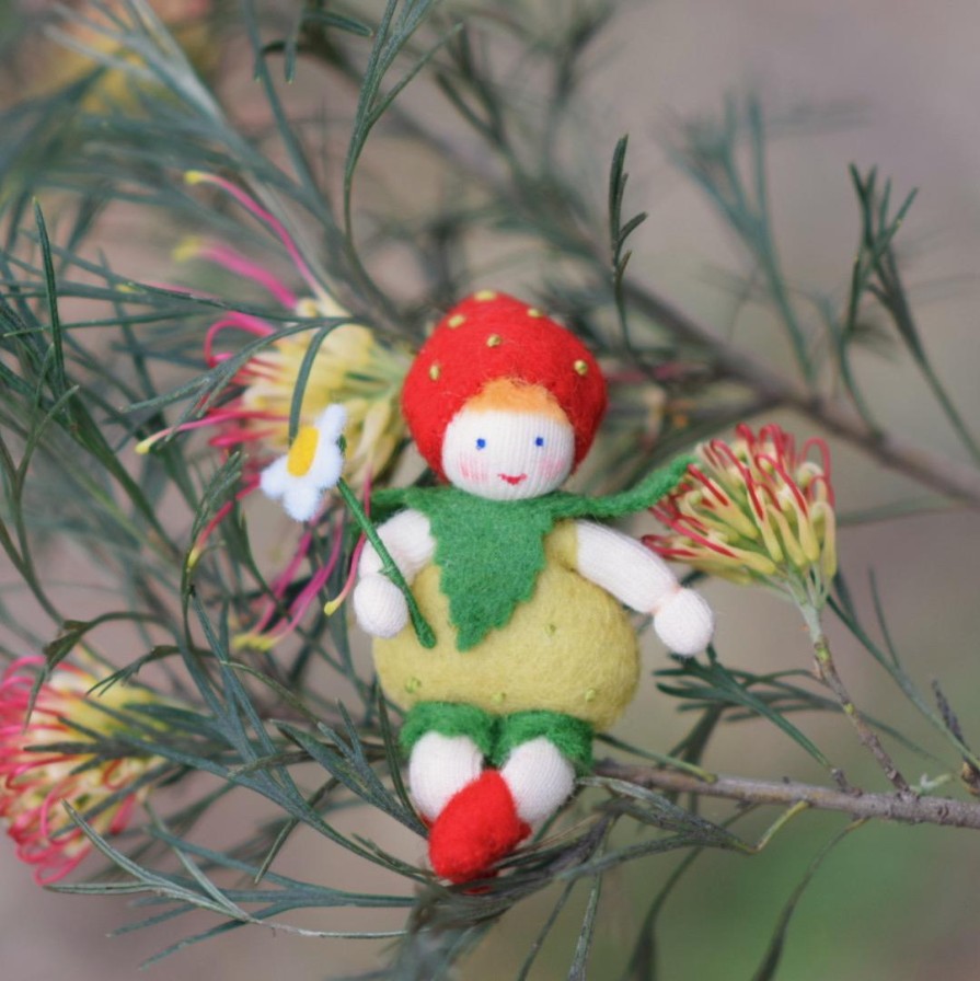 Seasonal Felt Fairies | Ambrosius Seasonal Felt Fairies Ambrosius Flower Fairy Strawberry Baby