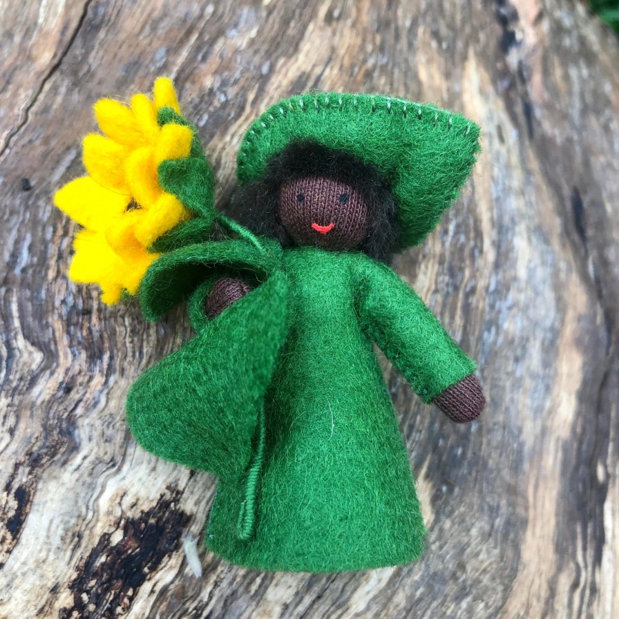 Seasonal Felt Fairies | Ambrosius Seasonal Felt Fairies Ambrosius Flower Fairy Sunflower Boy Dark