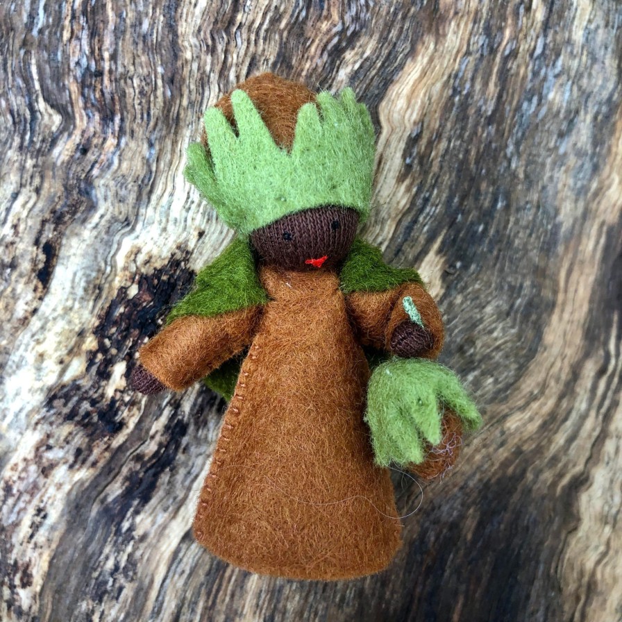 Seasonal Felt Fairies | Ambrosius Seasonal Felt Fairies Ambrosius Flower Fairy Hazelnut Dark