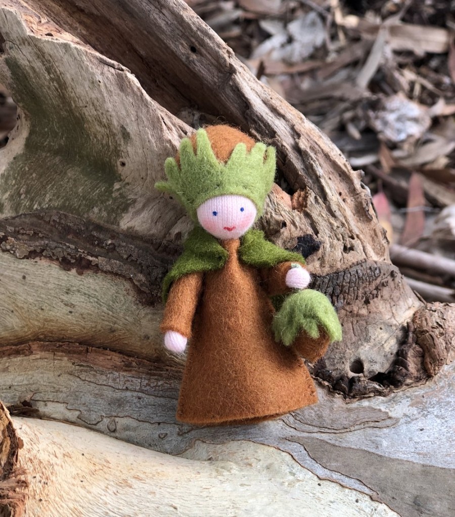 Seasonal Felt Fairies | Ambrosius Seasonal Felt Fairies Ambrosius Flower Fairy Hazelnut