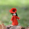 Seasonal Felt Fairies | Ambrosius Seasonal Felt Fairies Ambrosius Flower Fairy Poppy