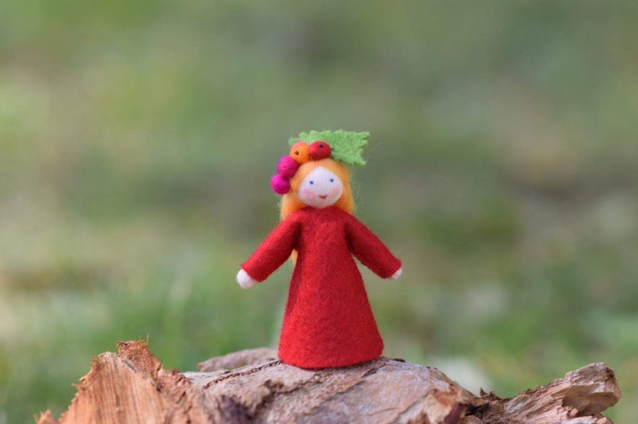 Seasonal Felt Fairies | Ambrosius Seasonal Felt Fairies Ambrosius Flower Fairy Redcurrant