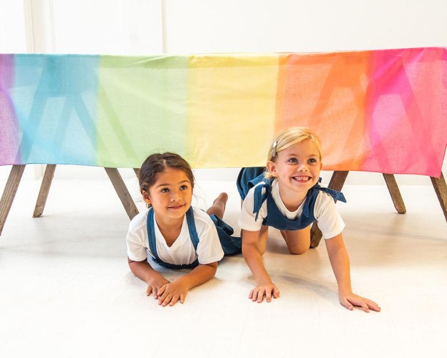 Playsilks & Clips | Sarah’s Silks Playsilks & Clips Sarah'S Silks Cotton Playcloth Rainbow