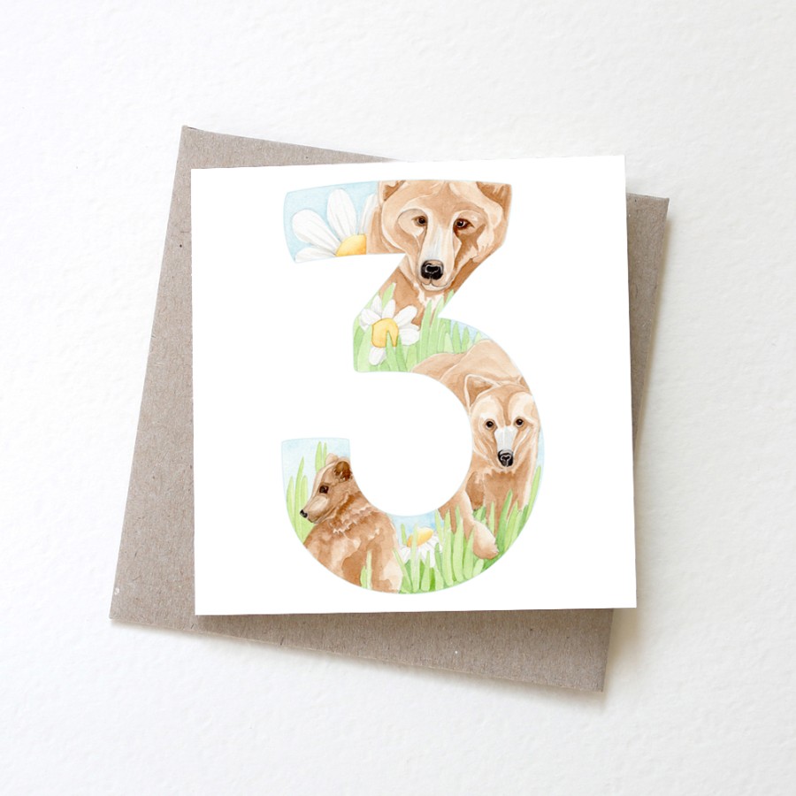 Greeting Cards | Two in a Tree Greeting Cards Birthday Card 3 Three Bears